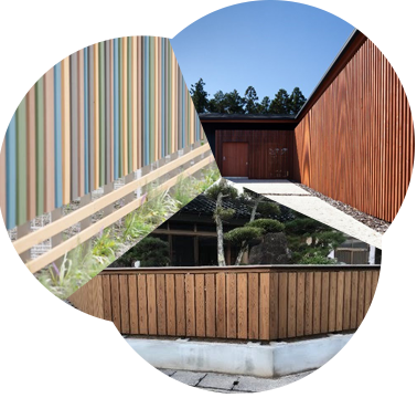 外構部の木質化（木塀、木柵等）の支援事業